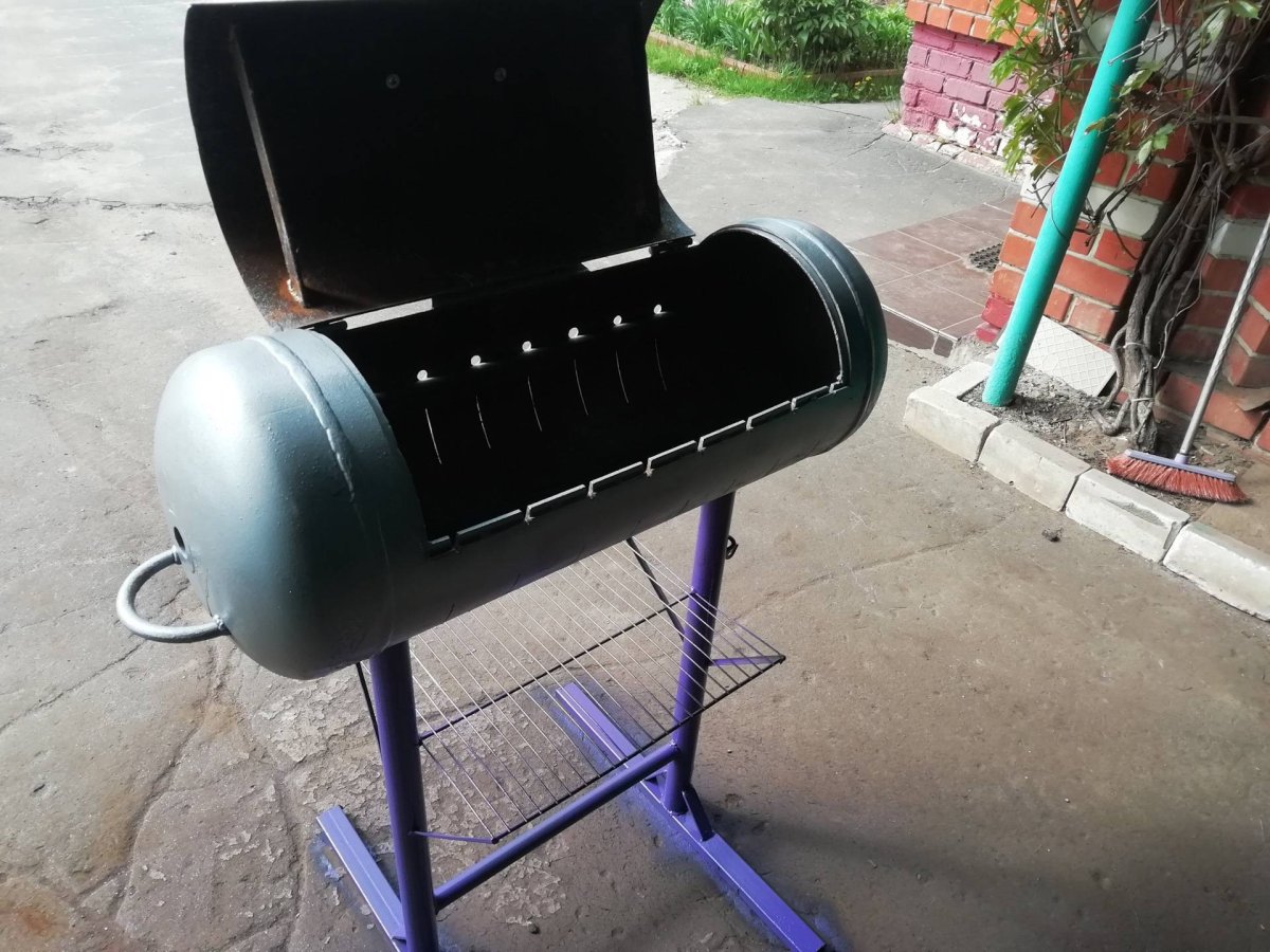 Смокер-гриль из ГАЗ баллона