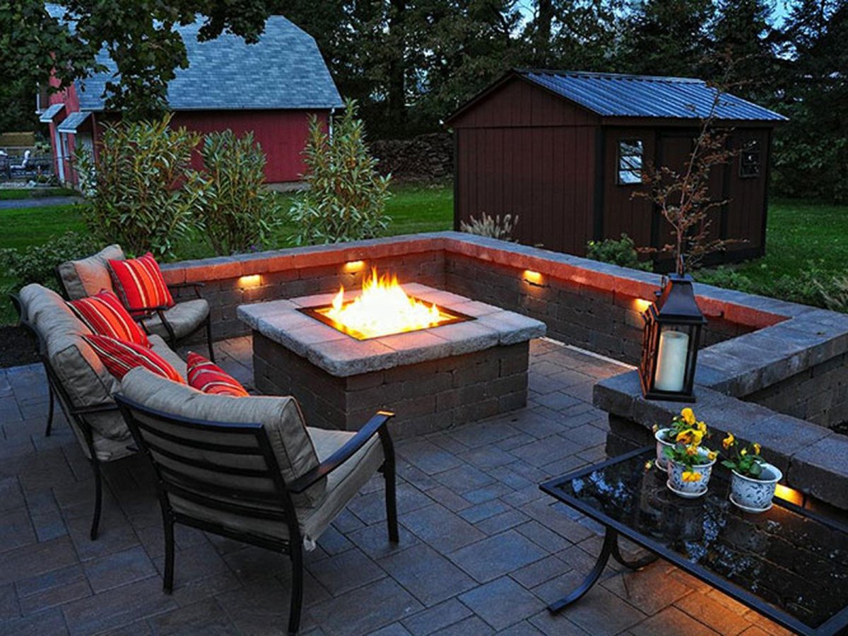 Зона барбекю на участке