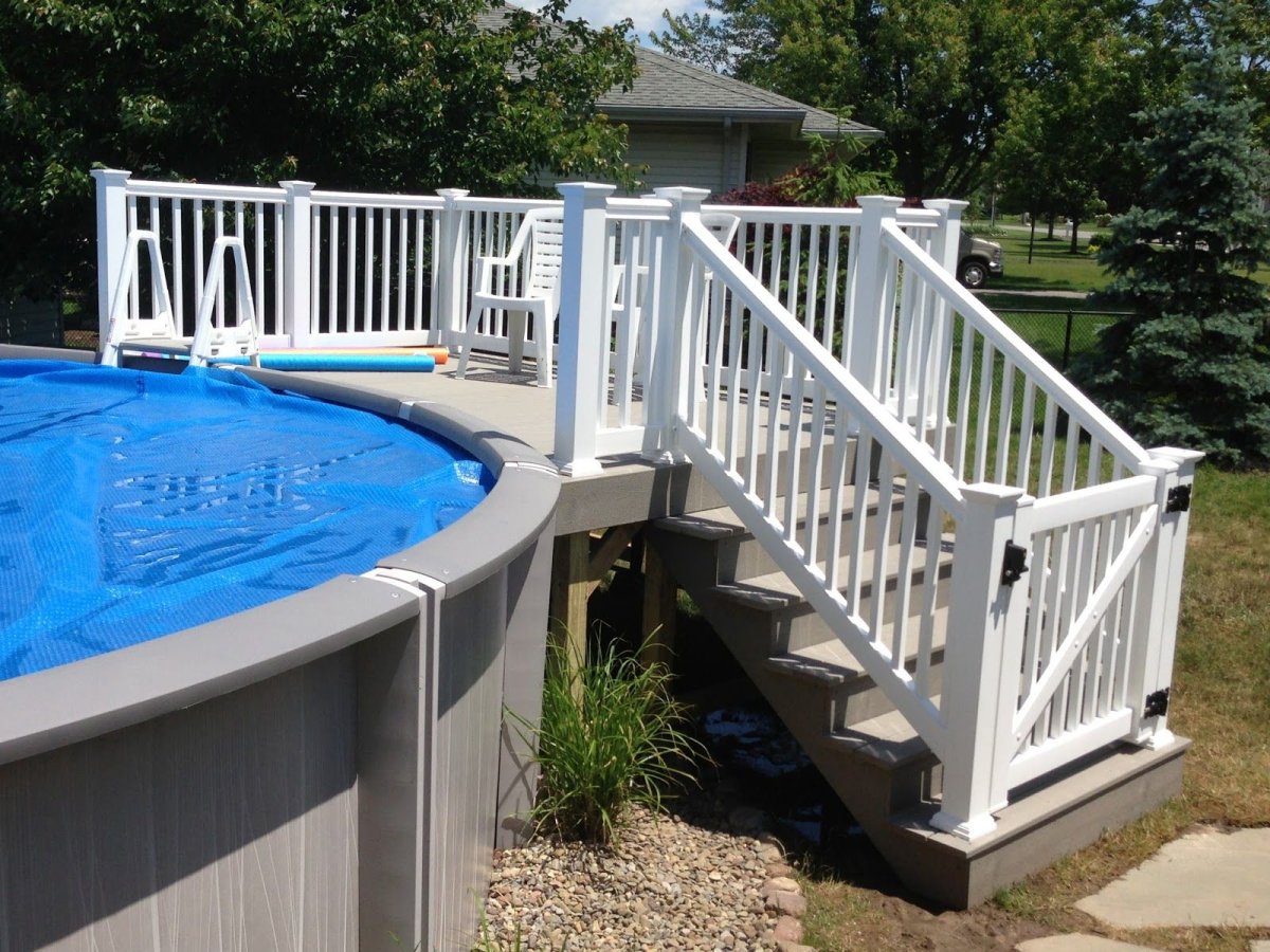 Помост для каркасного бассейна