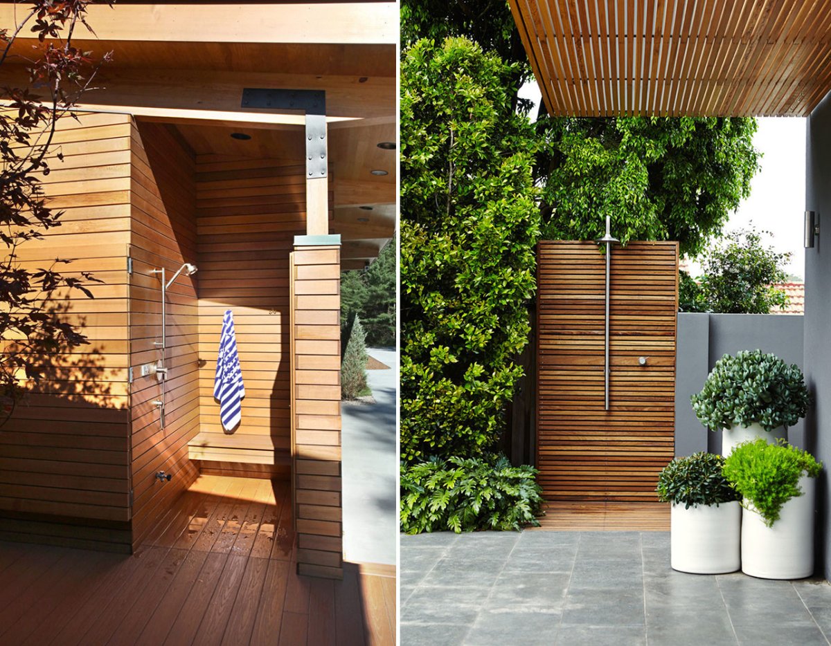 Уличный душ для дачи