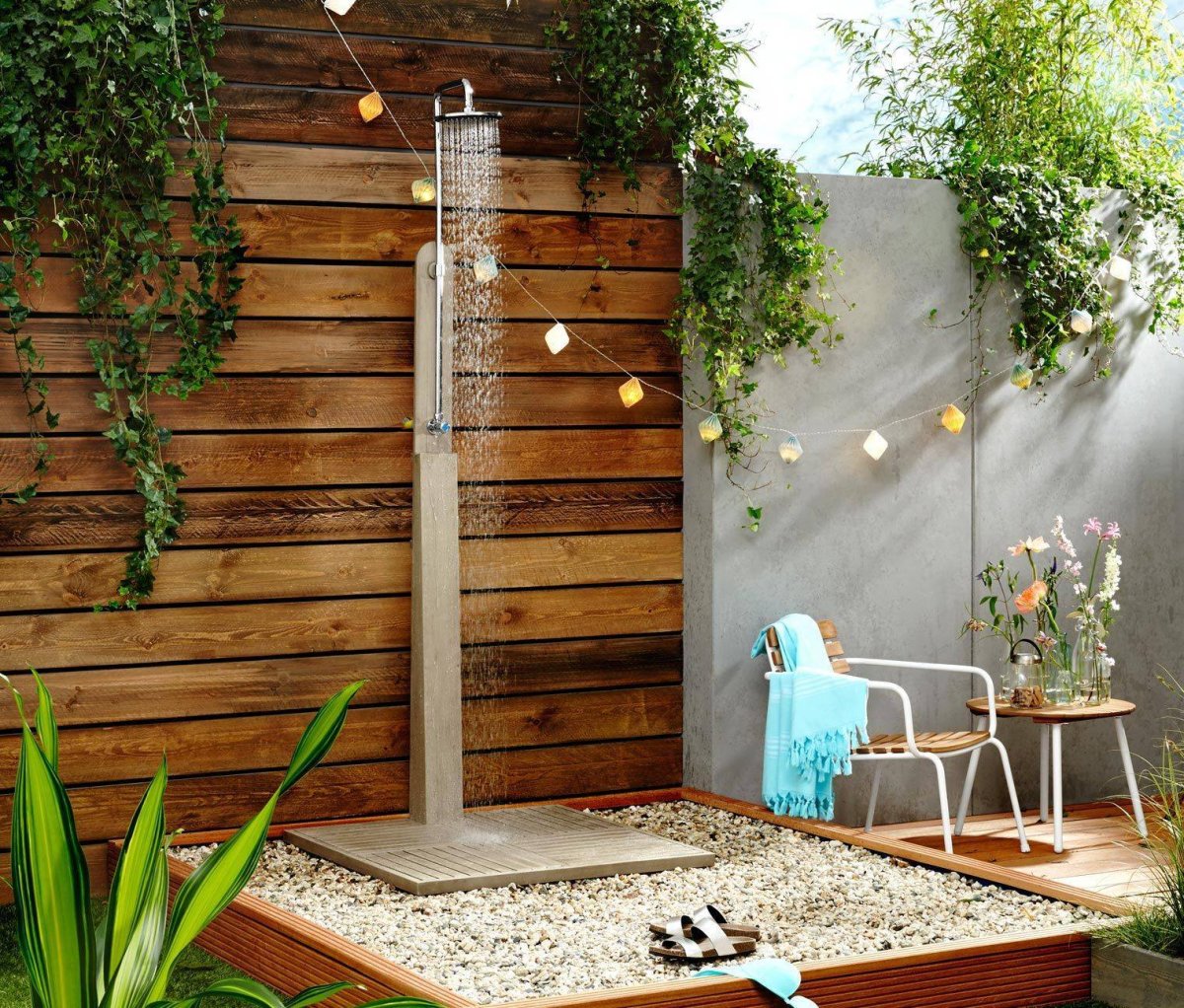 Оригинальный летний душ