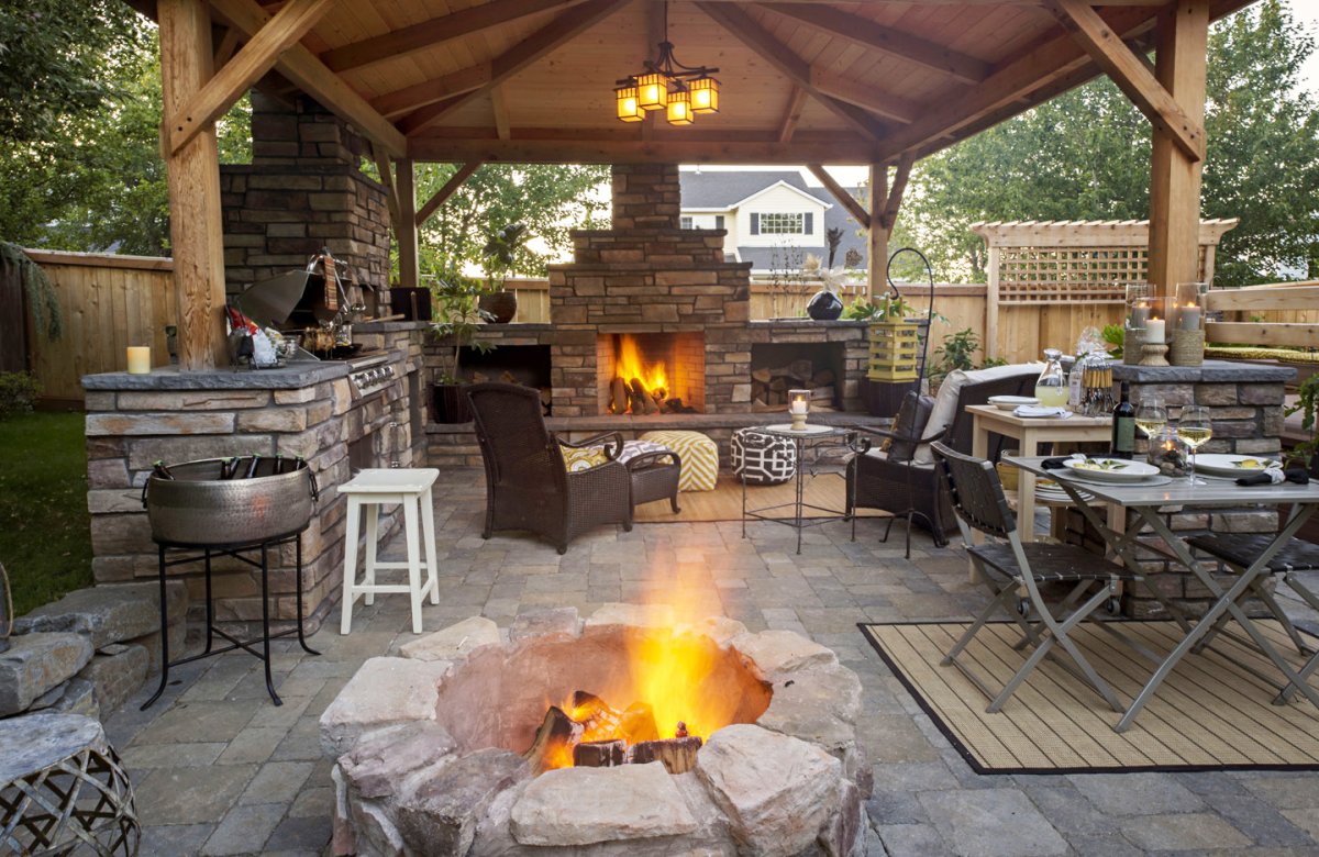 Костровище и мангальная зона