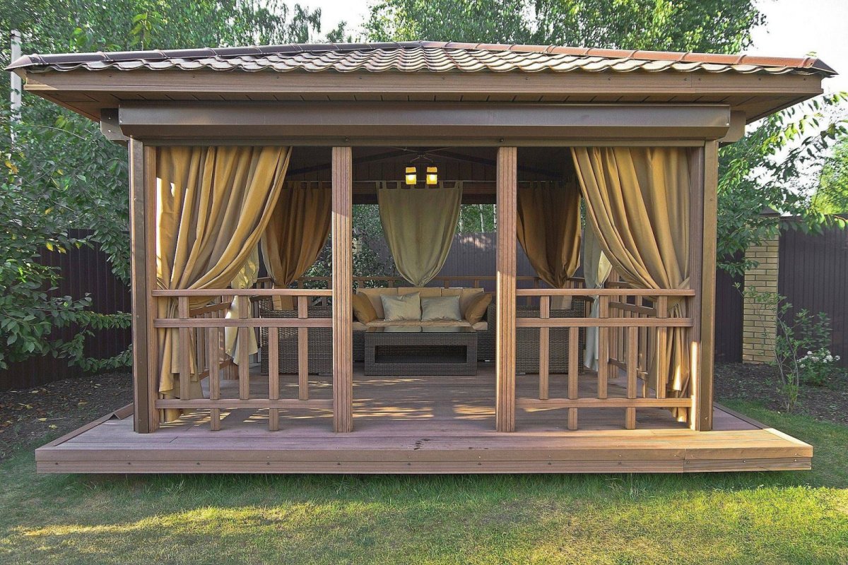 Беседка деревянная
