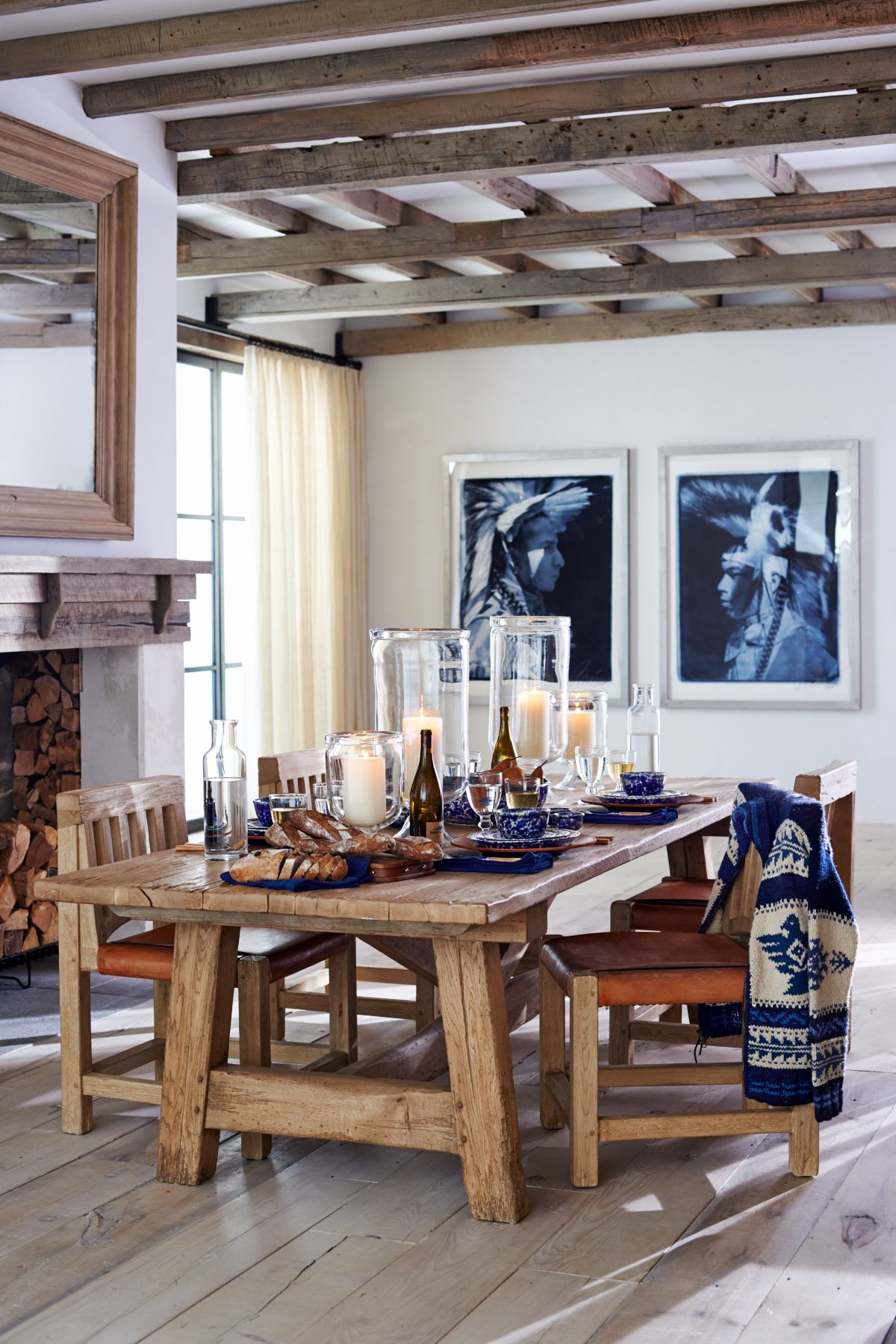 Стол для кухни в деревенском стиле