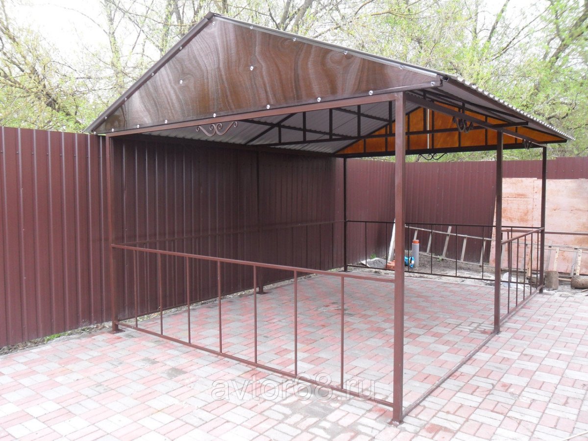 Беседка из профтрубы