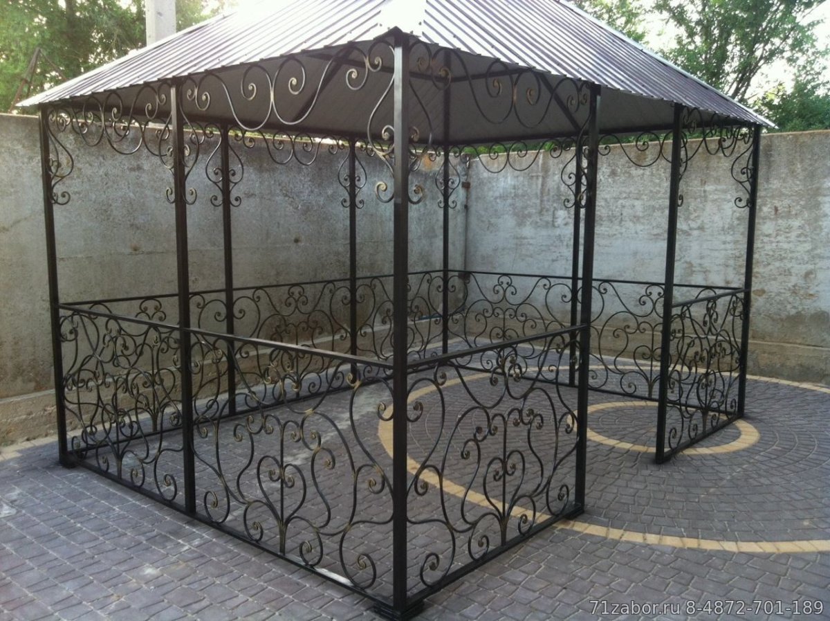 Беседка из металла