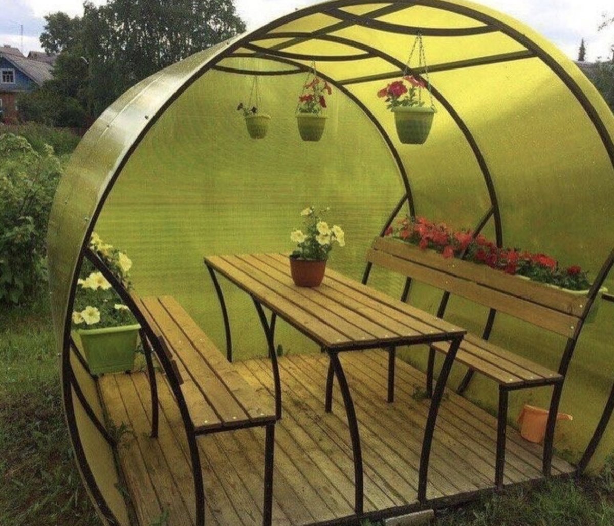 Беседка Агросфера пион размер