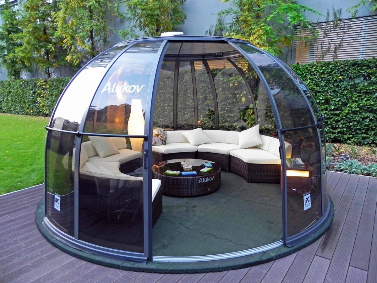Круглая беседка из поликарбоната
