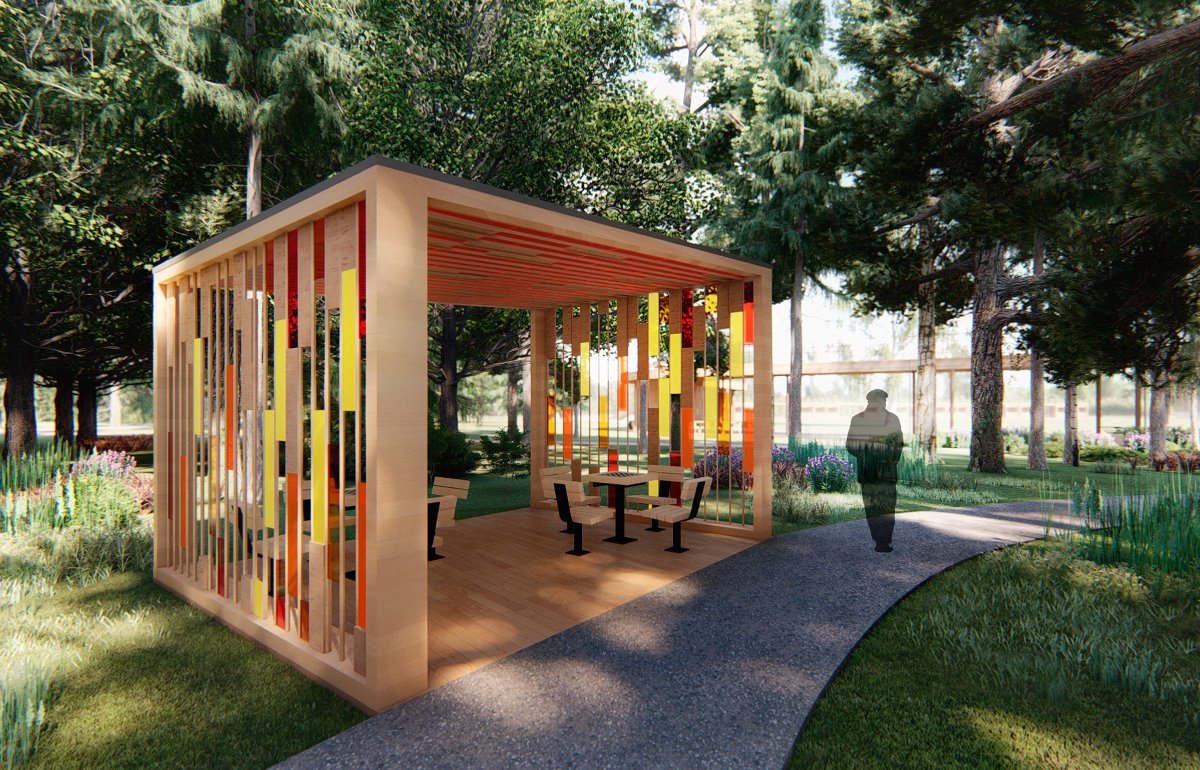 Зона отдыха в парке