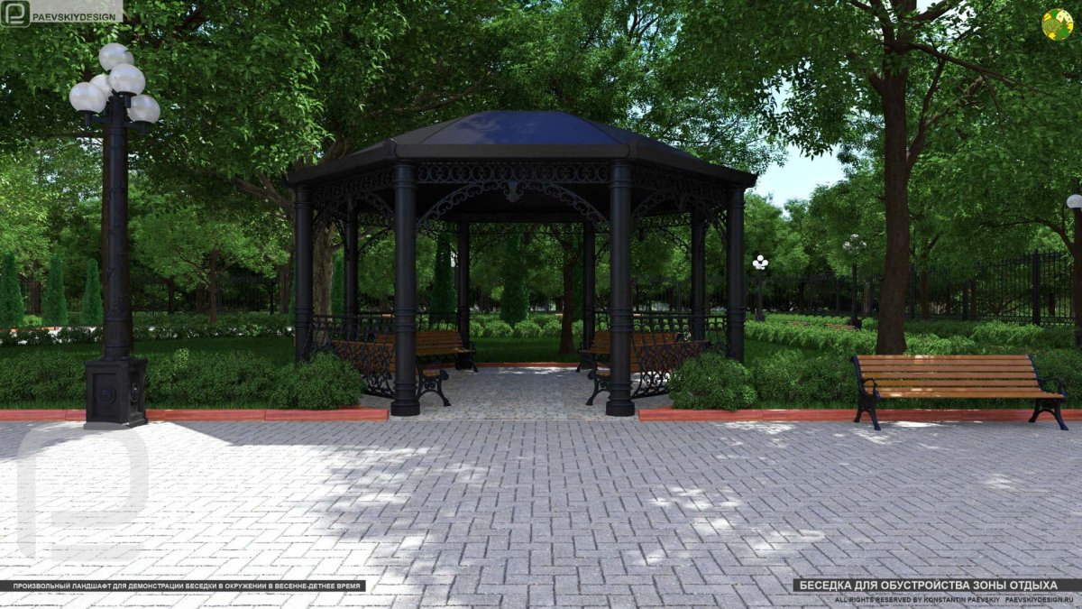 Останкинский парк беседки