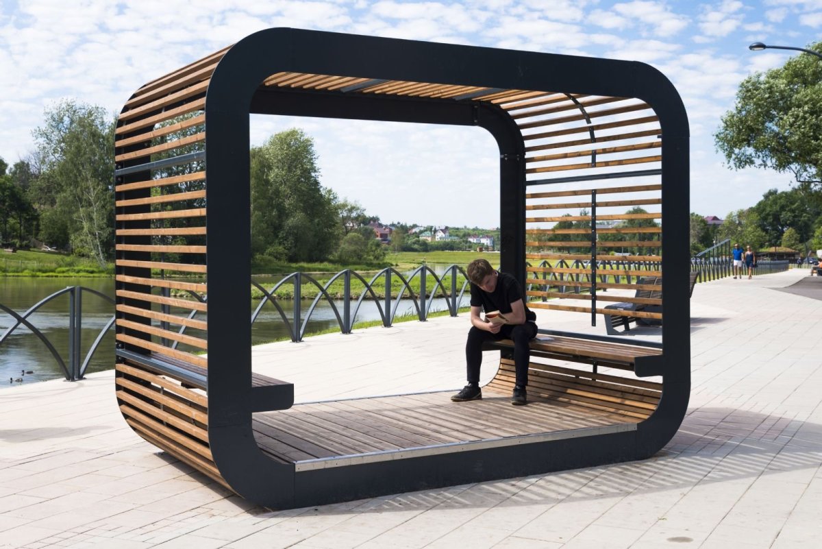 Беседка уличная пергола куб