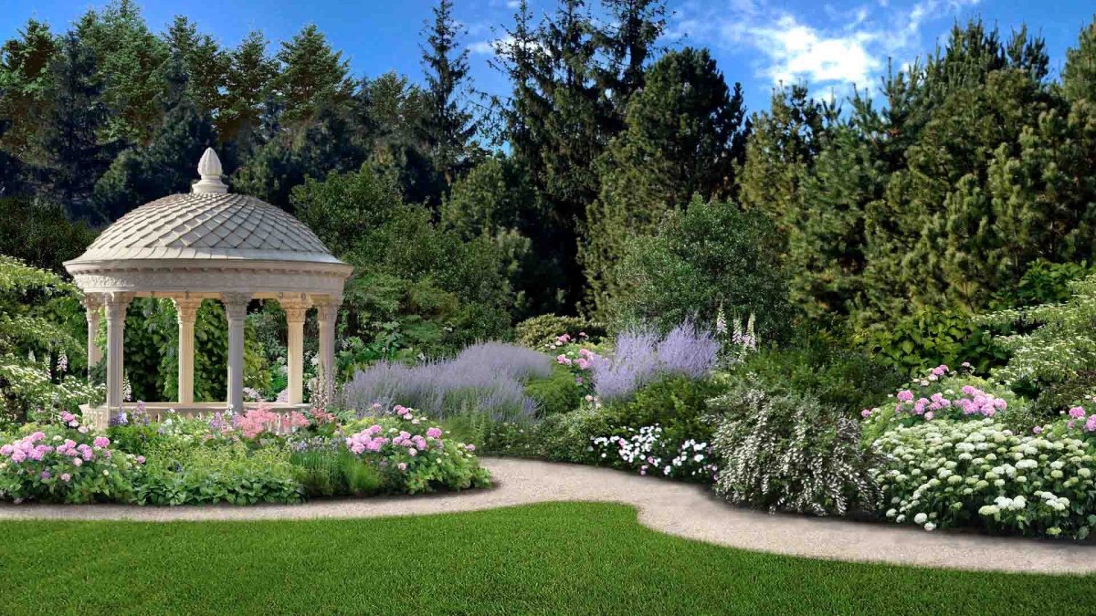 Английский парк Петергоф Ротонда