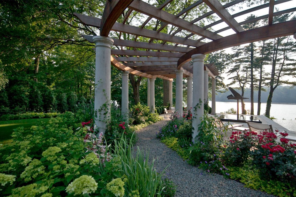 Полукруглая пергола Ротонда патио