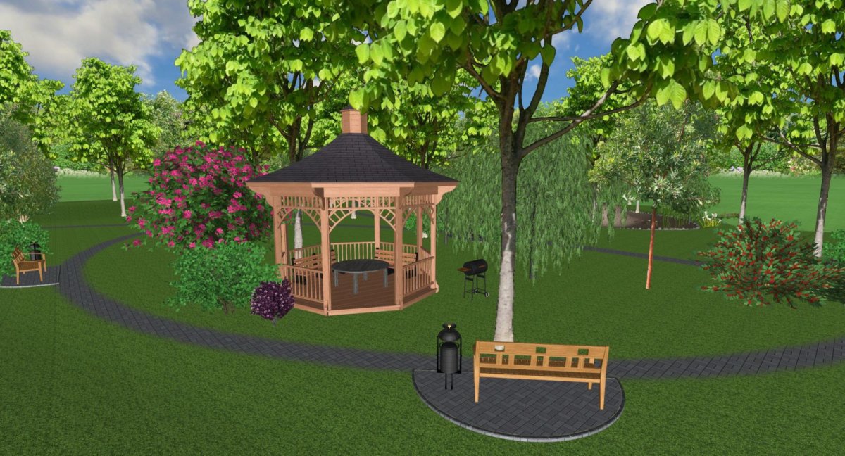 Беседка для сквера