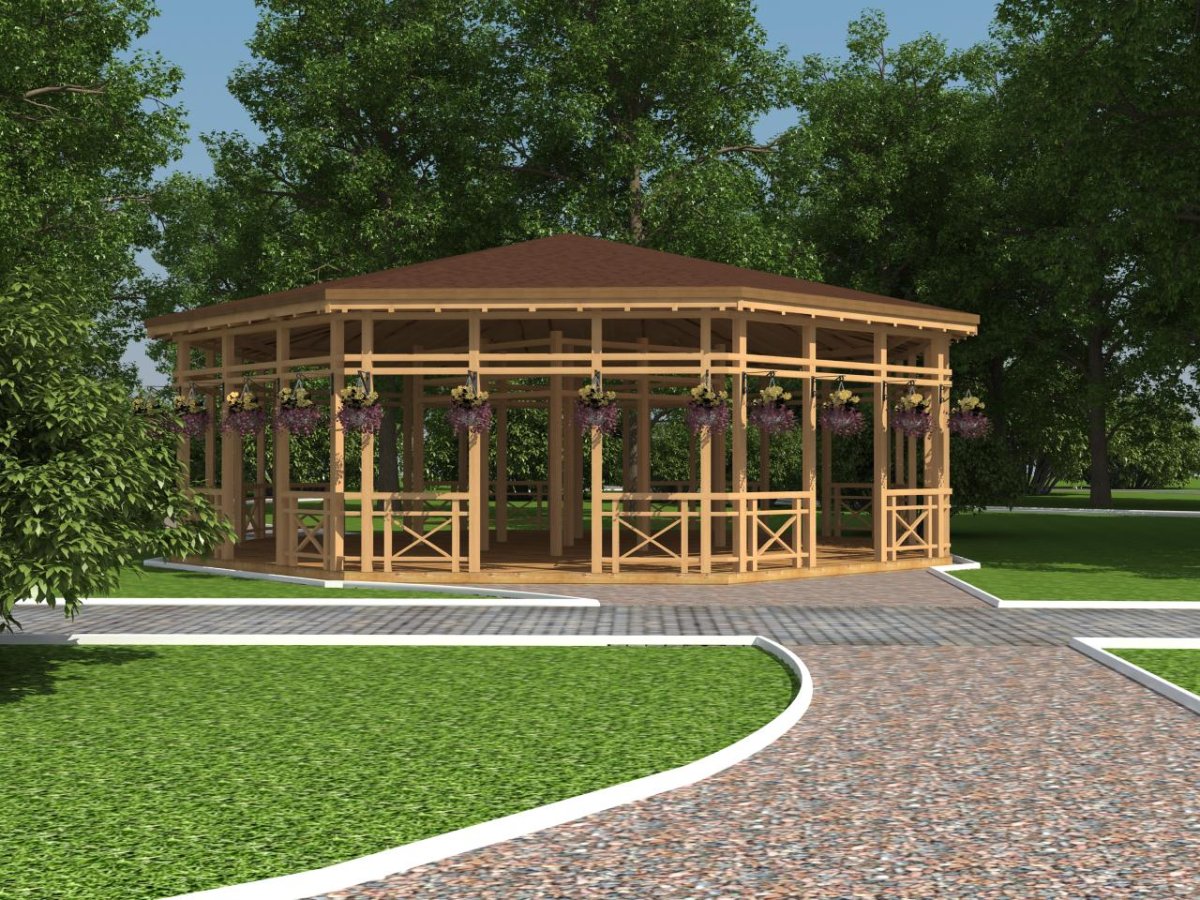 Парк Уралмаш беседки