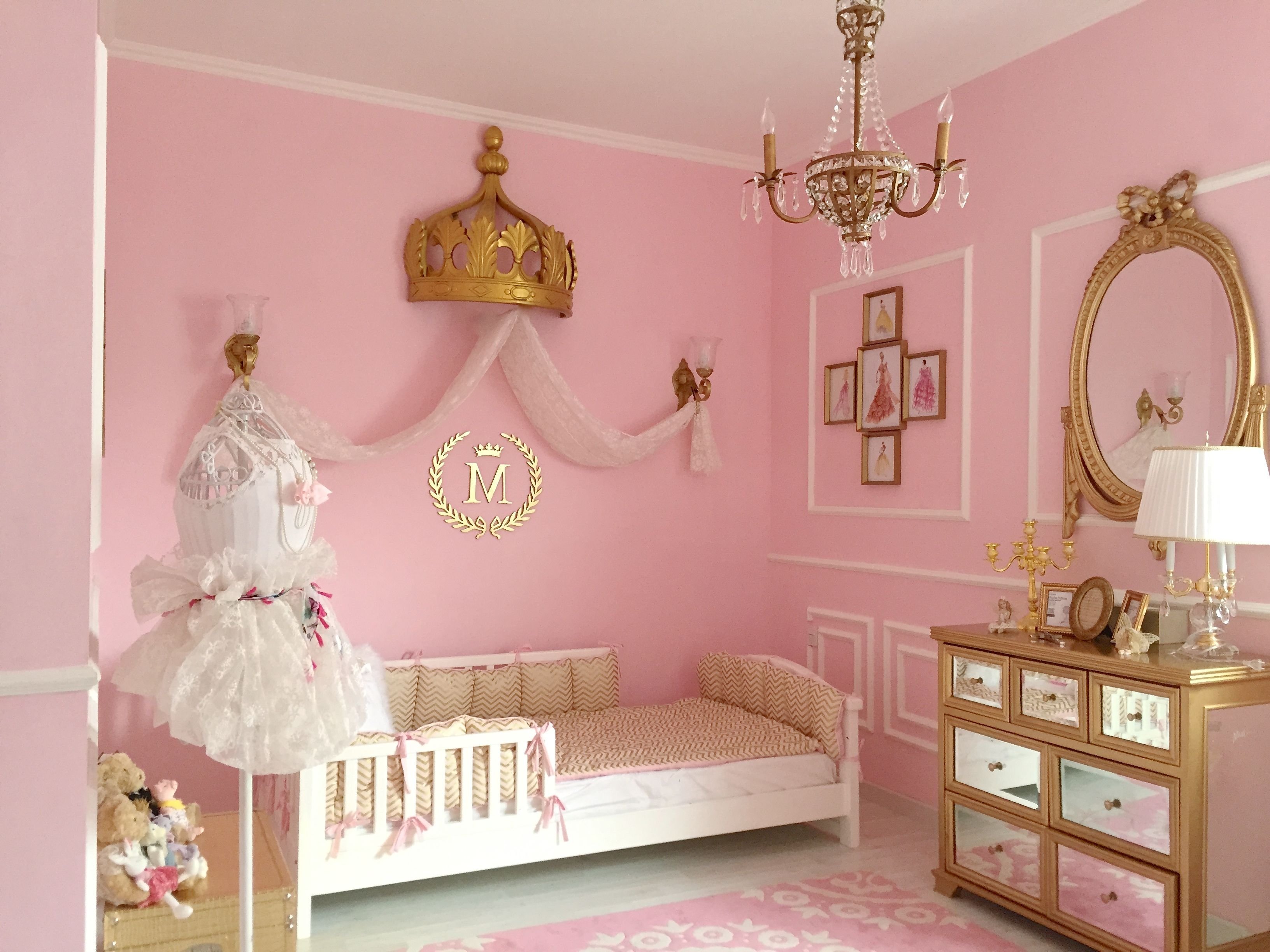 Детская принцесса. Розовая детская комната. Спальня для маленькой принцессы. Розовая комната для девочки. Детские комнаты принцесс.