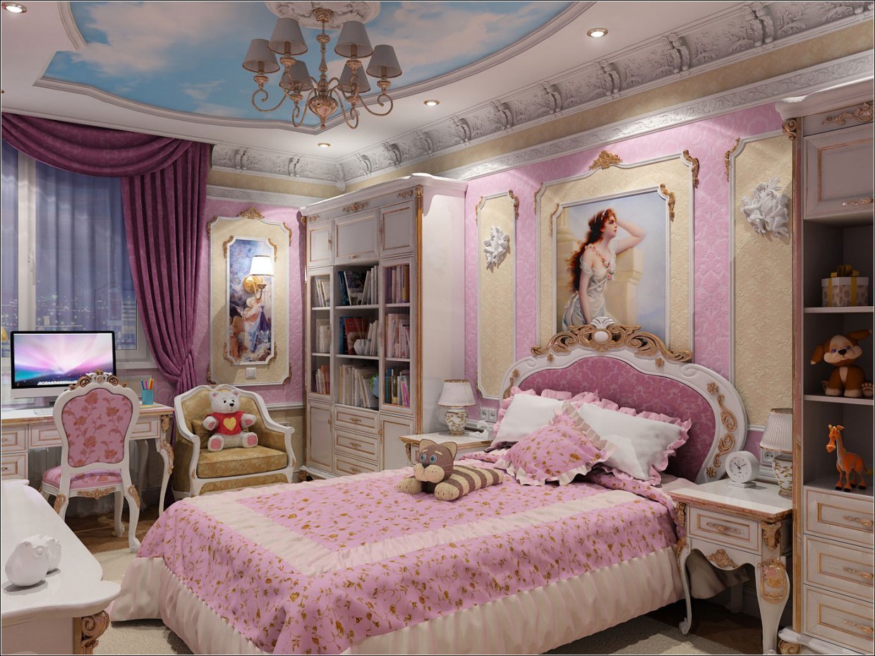 Детская принцесса. Шикарная комната для девочки. Детская комната для девочки. Комната принцессы. Красивая детская комната девочке.