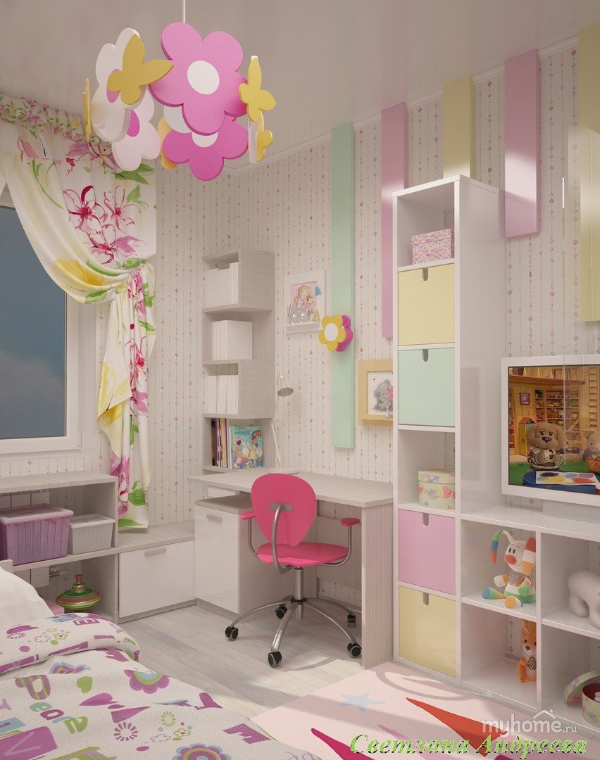 фото детская комната девочке 7 лет