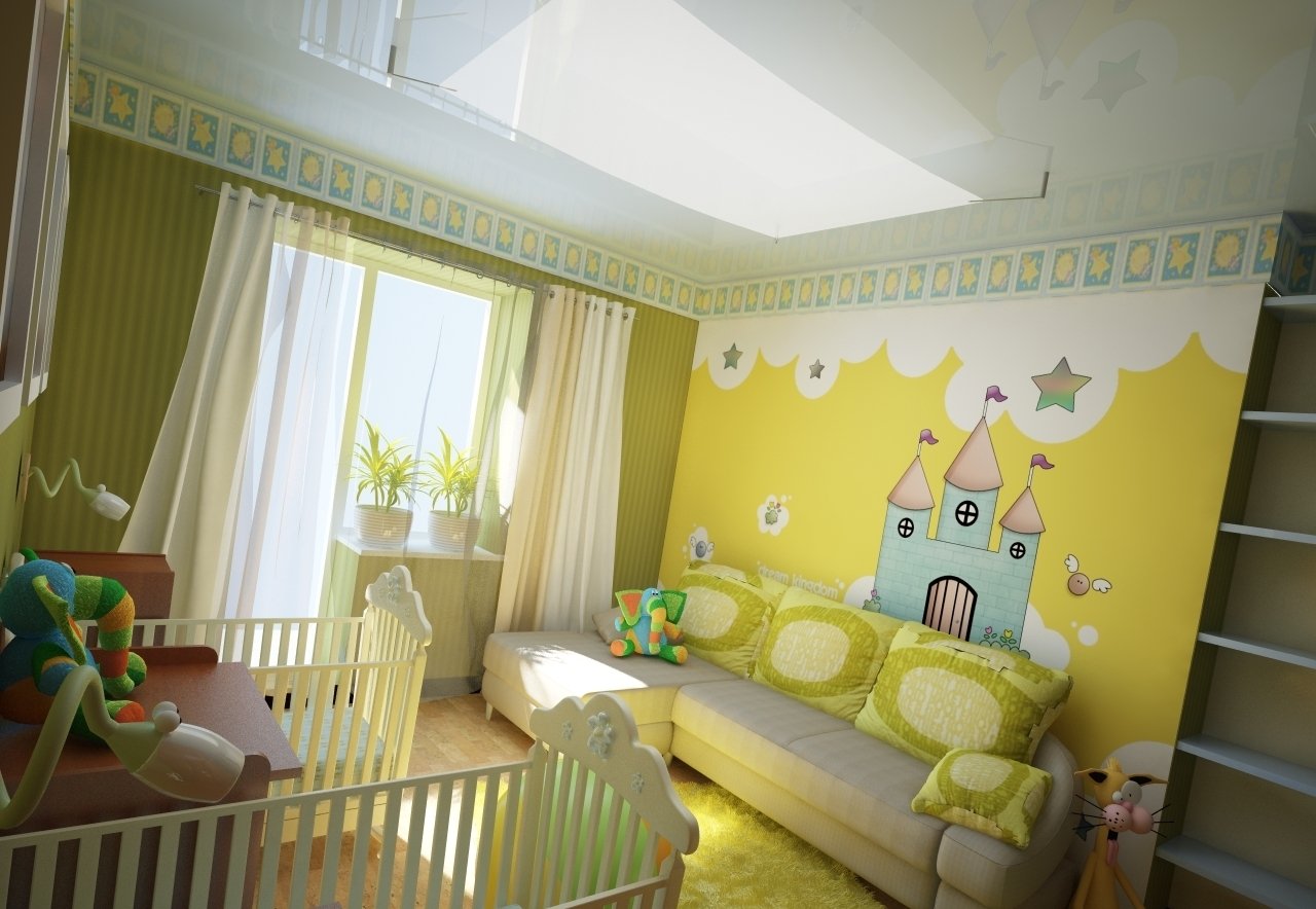 оформление детской комнаты для двойняшек