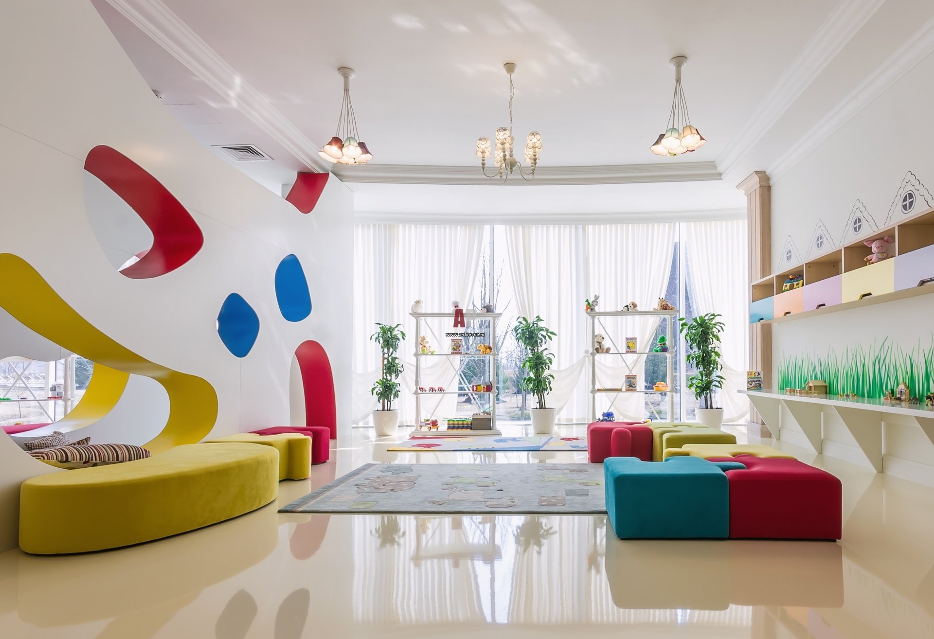 Дизайн интерьера детского сада