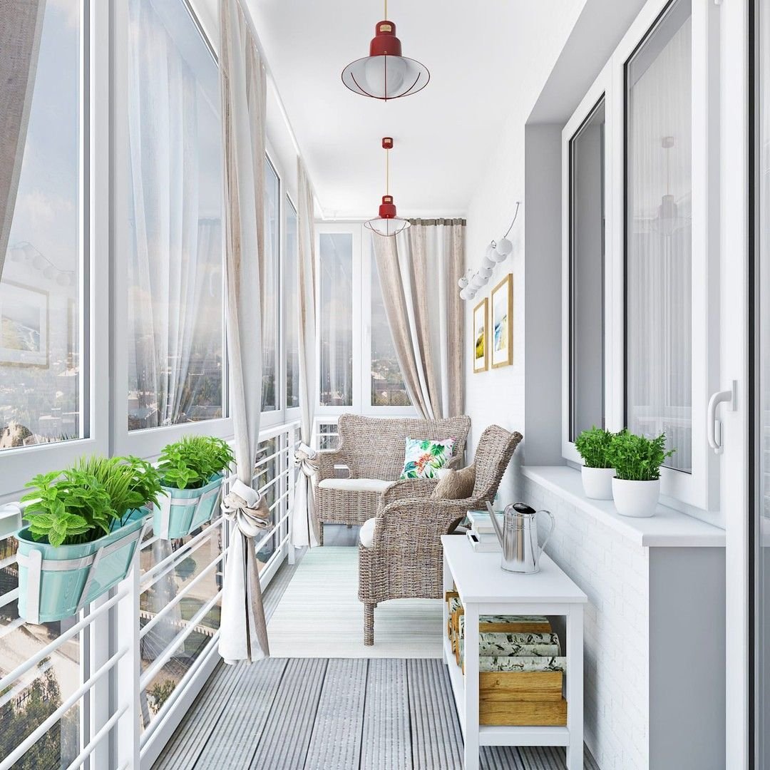 Панорамный балкон дизайн (77 фото)