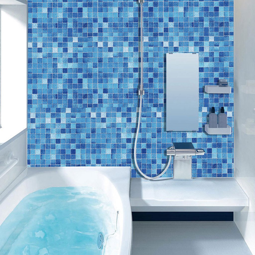 Декор ванной комнаты: самоклеящаяся пленка и другие декоративные покрытия на стену