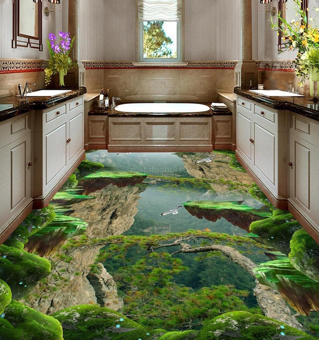 наливной пол на кухне фото