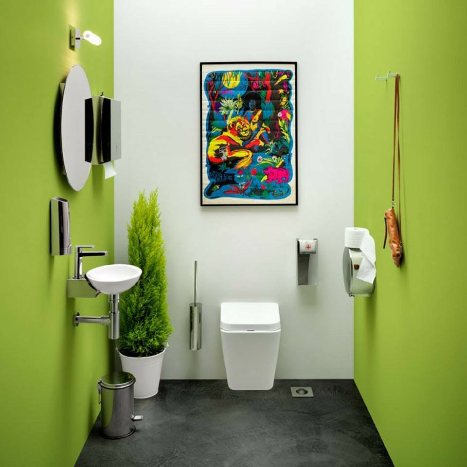 туалет крашеный современный дизайн