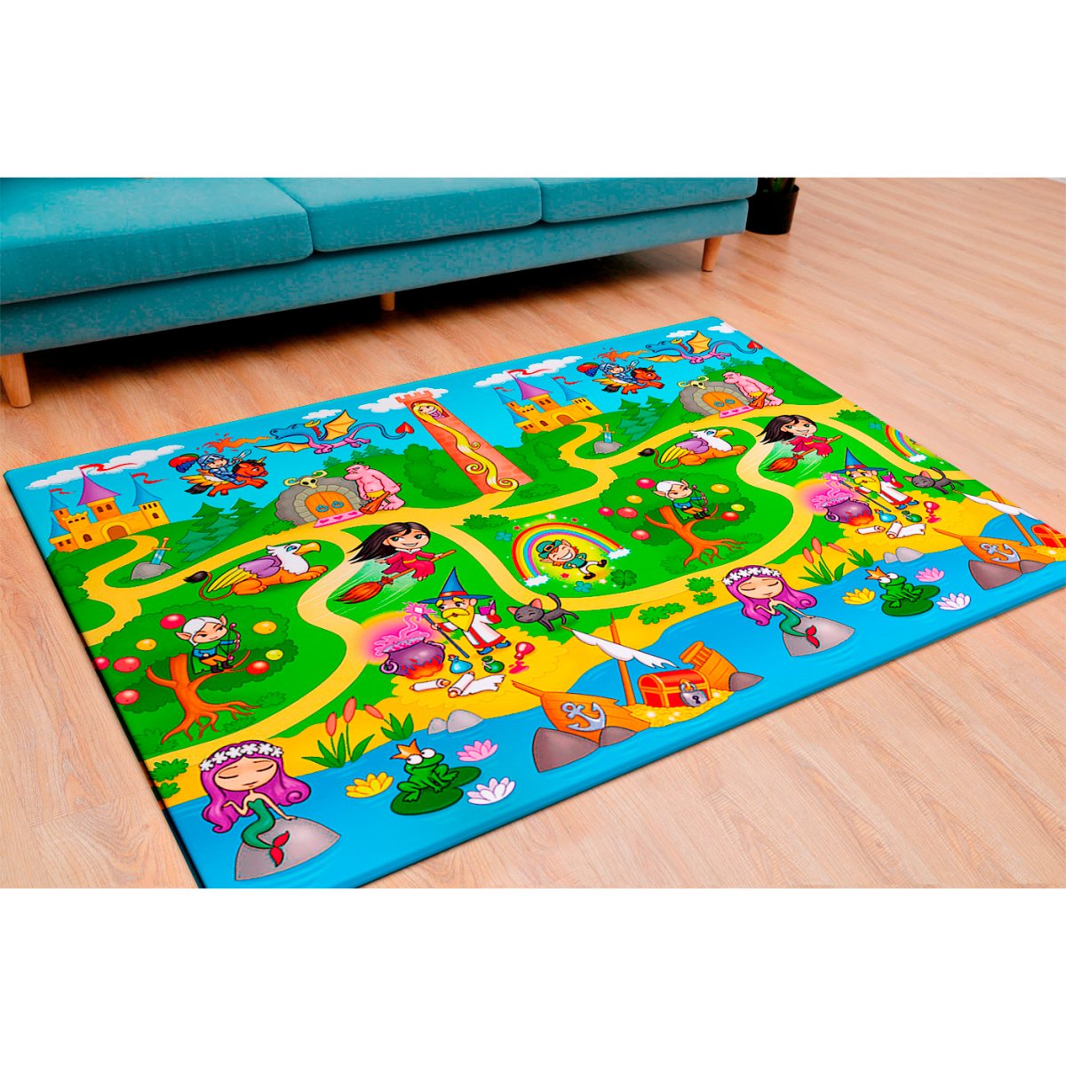 Складной коврик детский Soft Floor Happy Baby