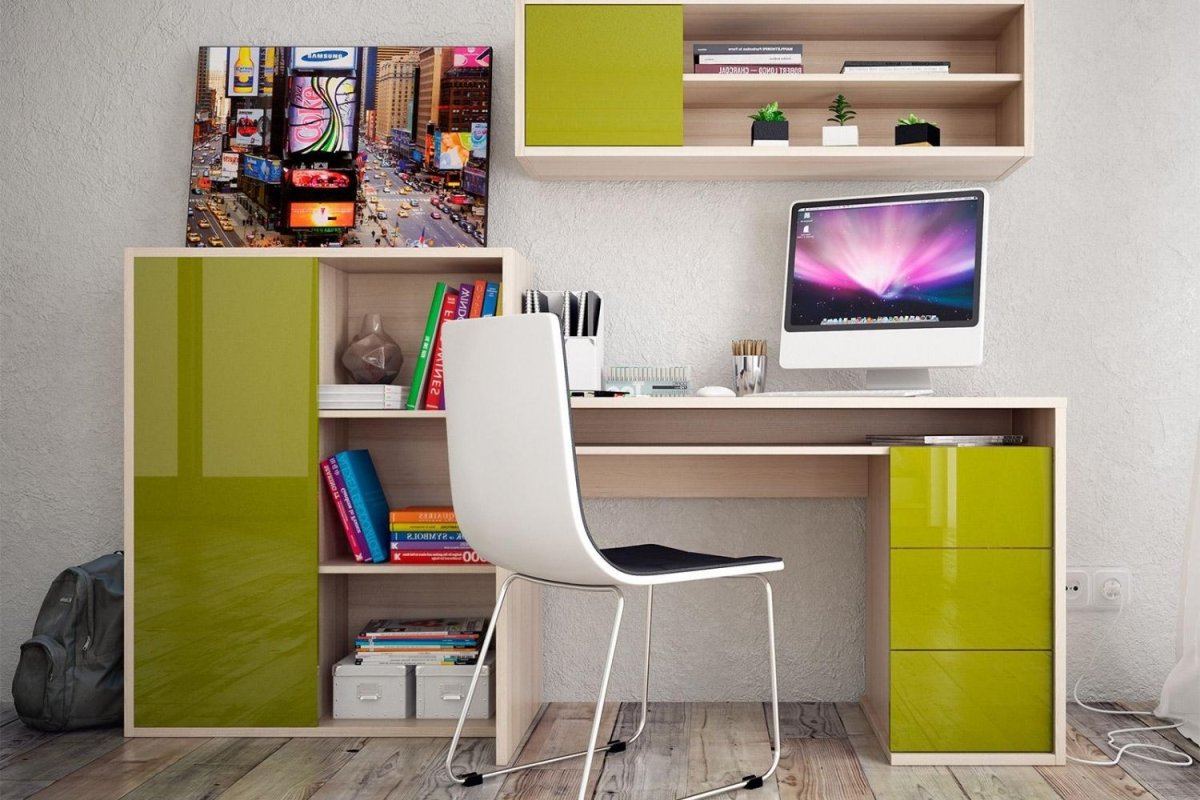 Стол письменный в1 лайм