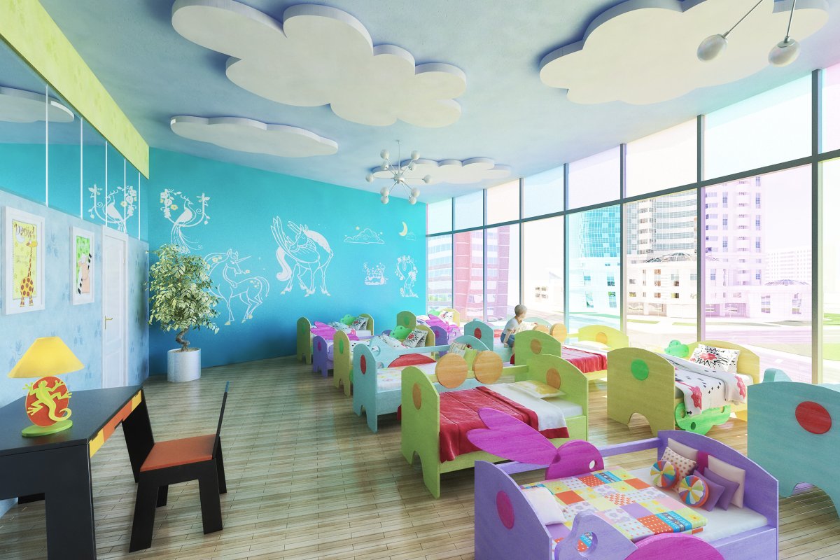 Интерьер игровой комнаты в детском саду
