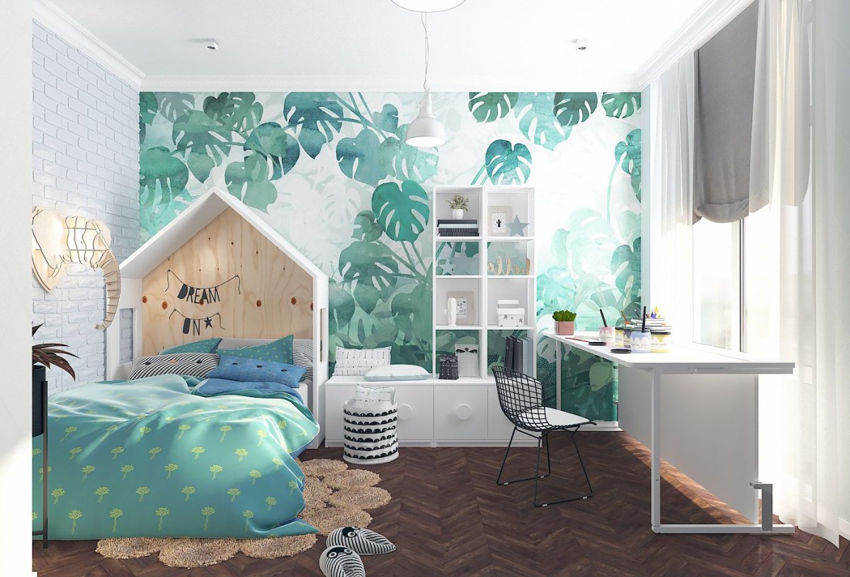 Спальня в тропическом стиле