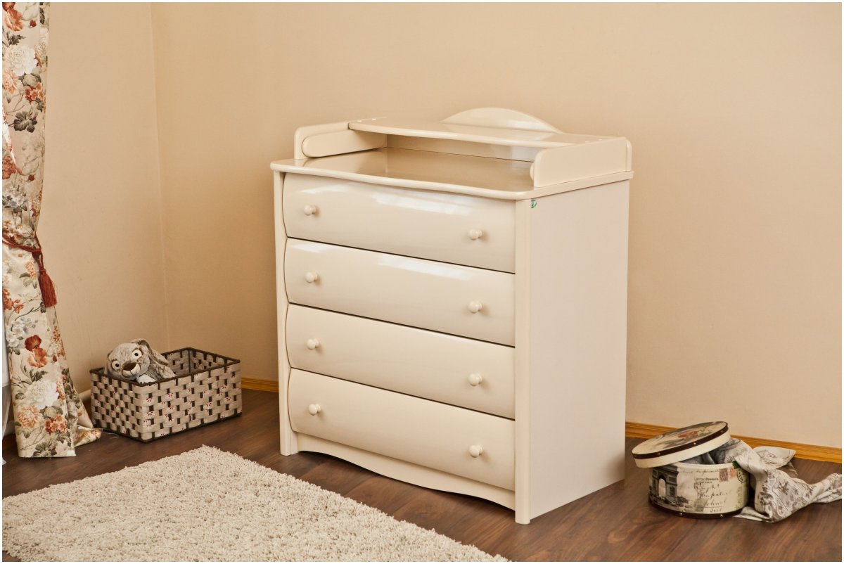 Пеленальный комод красная звезда (Можга) с-565 с настилом