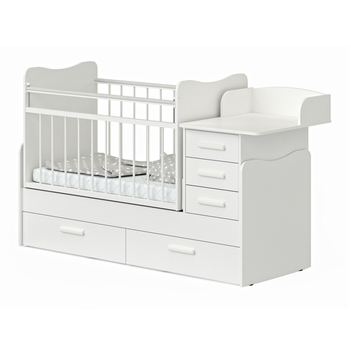 Кроватка-трансформер Атон мебель Полина