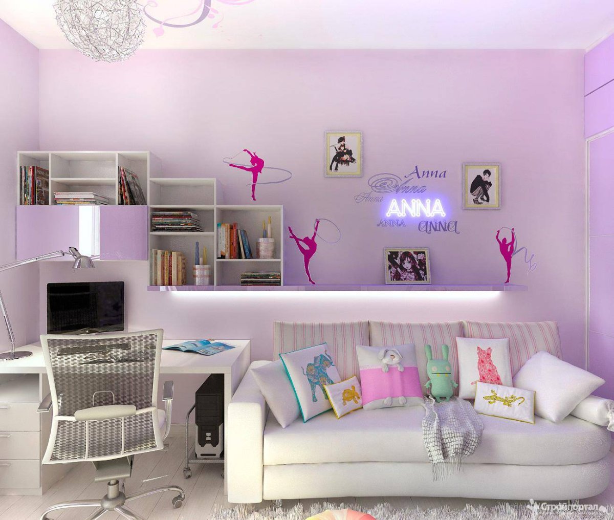 Декор стен в детской