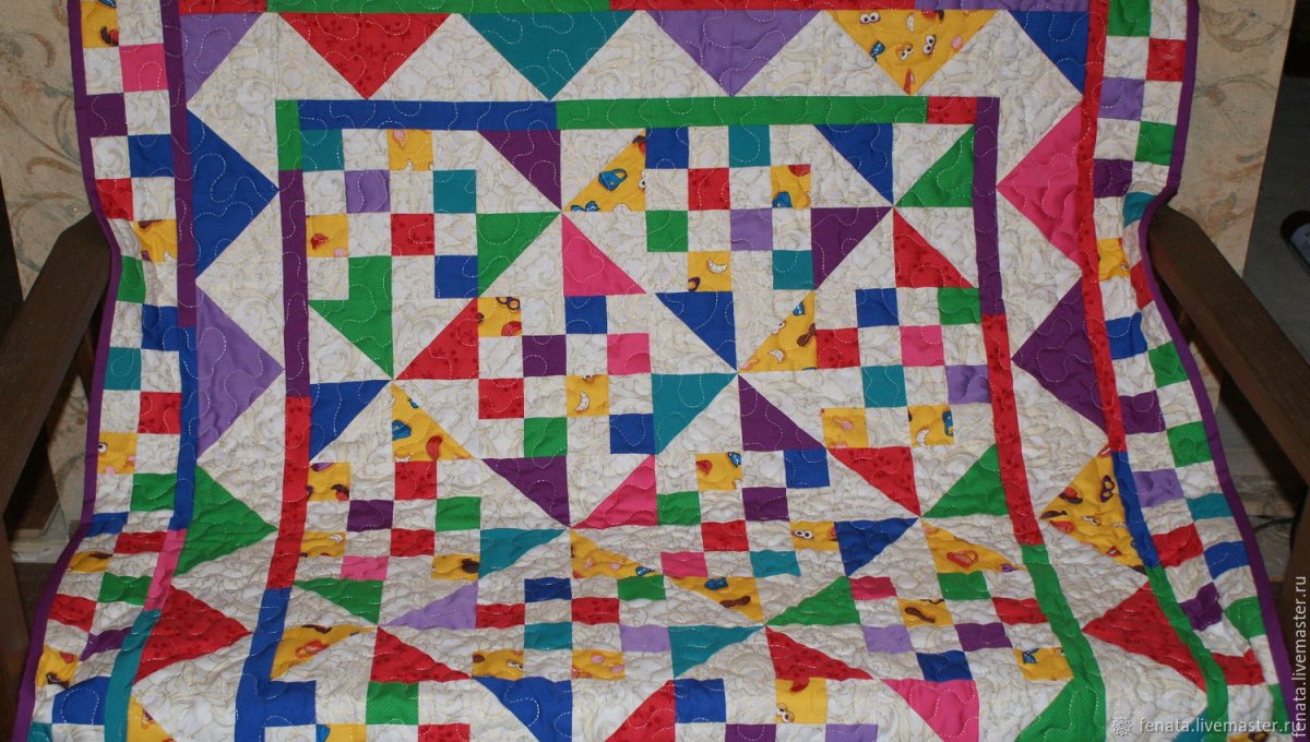 Одеяло пэчворк BABYONO 75*100