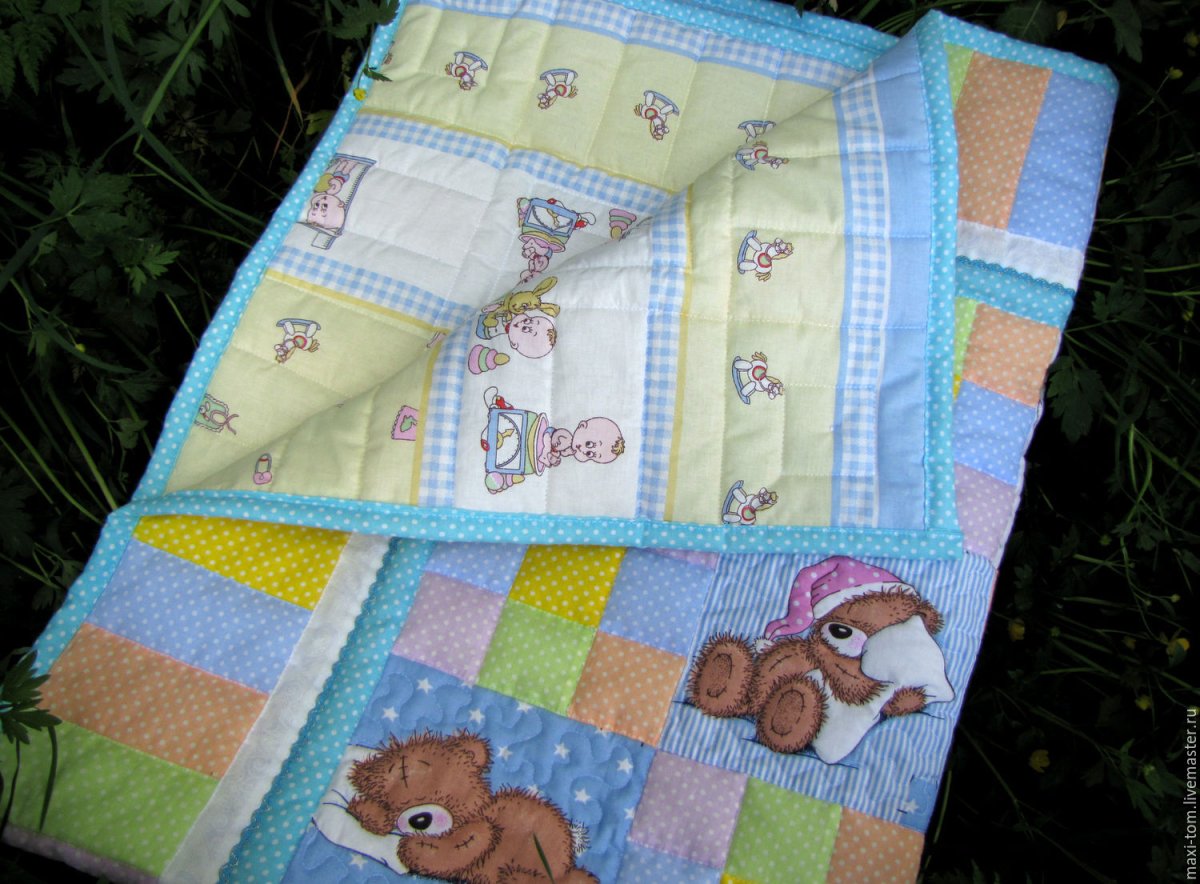 Детское одеяло пэчворк