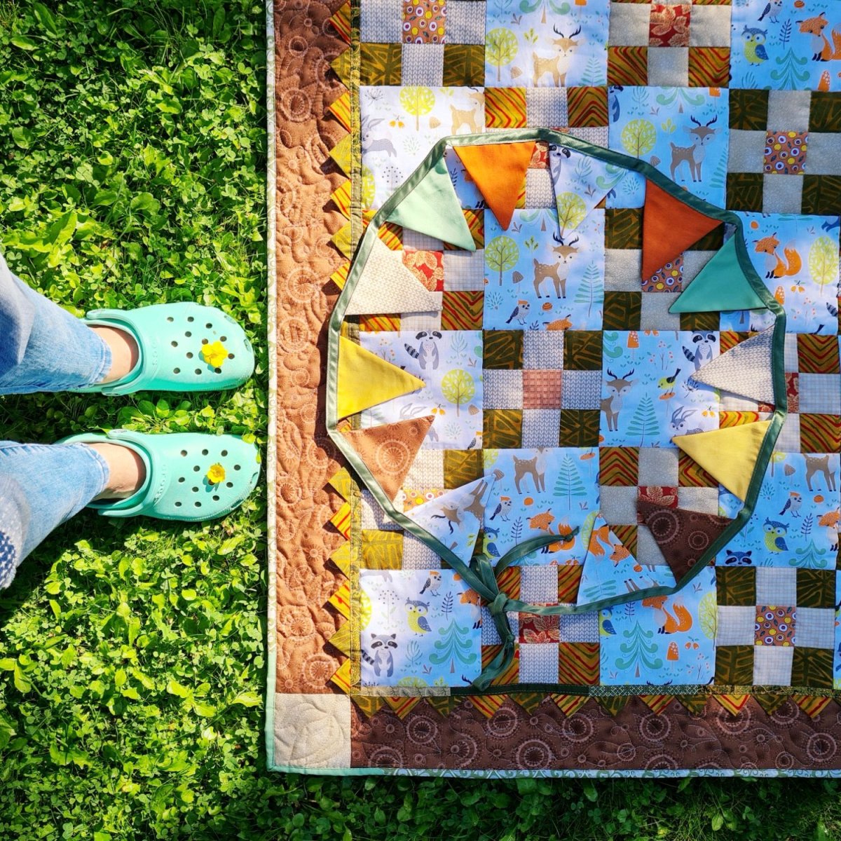 Двое под одеялом пэчворк