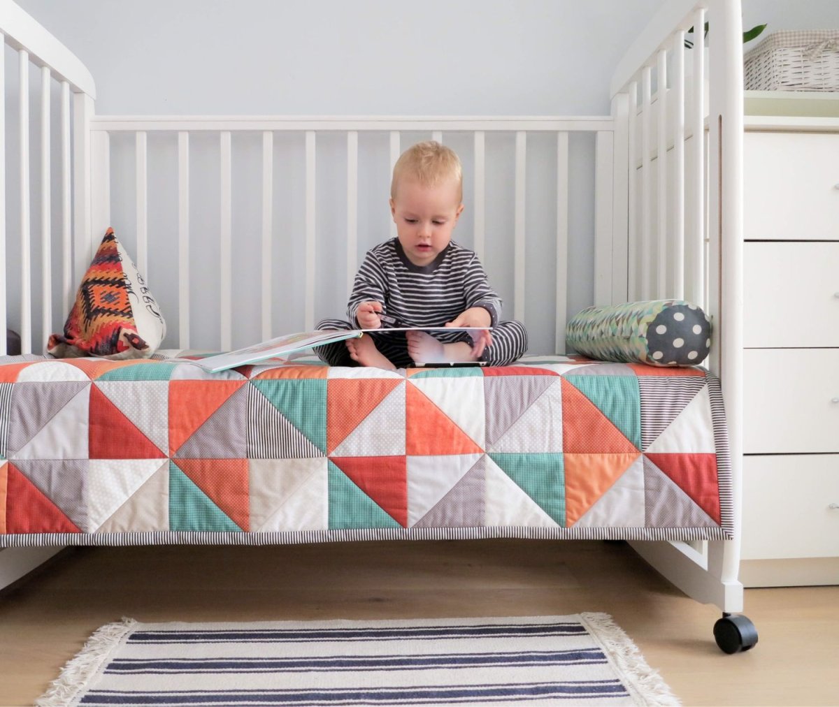 Детское одеяло пэчворк