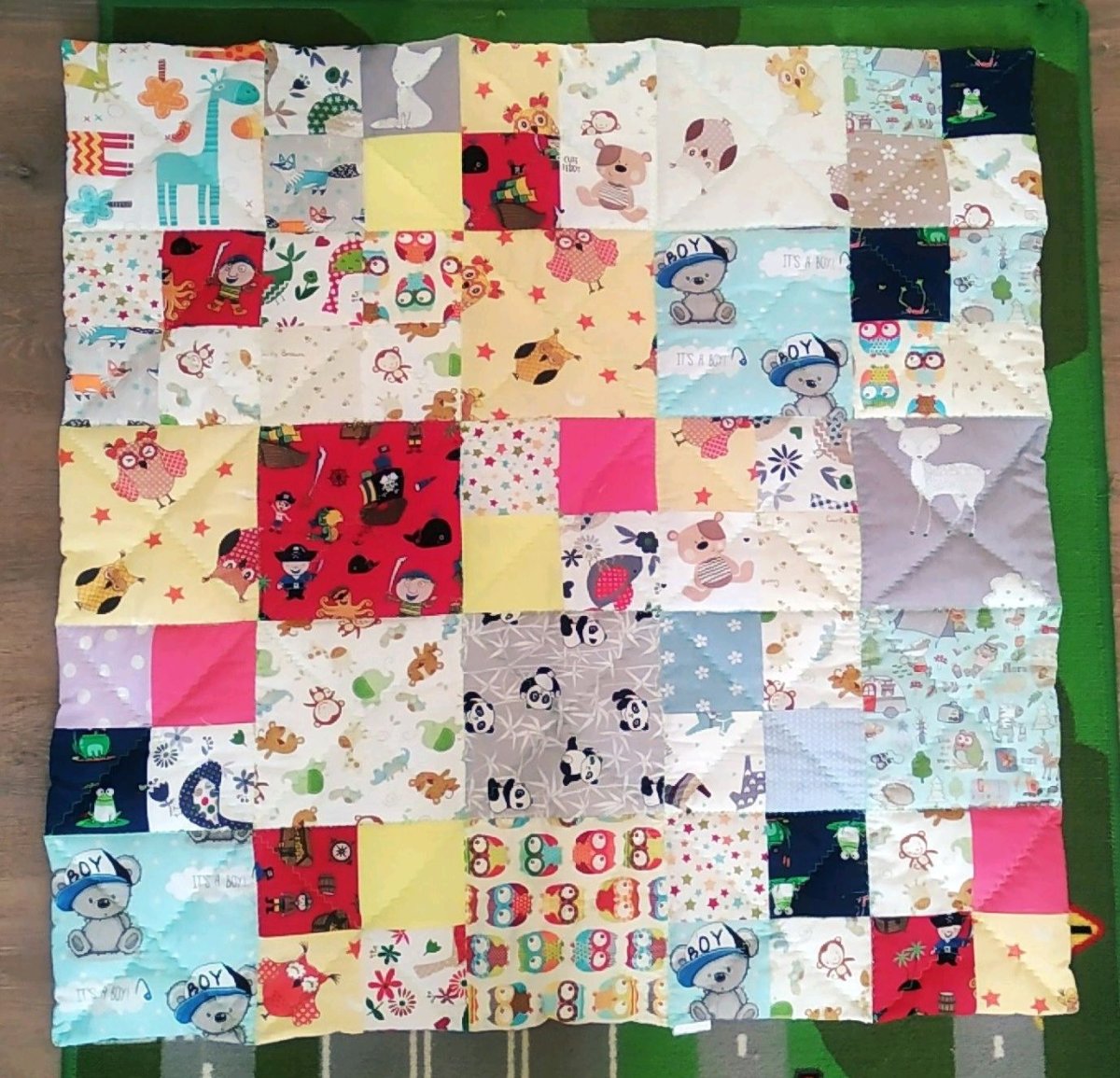 Детские Лоскутные одеяла зайчик