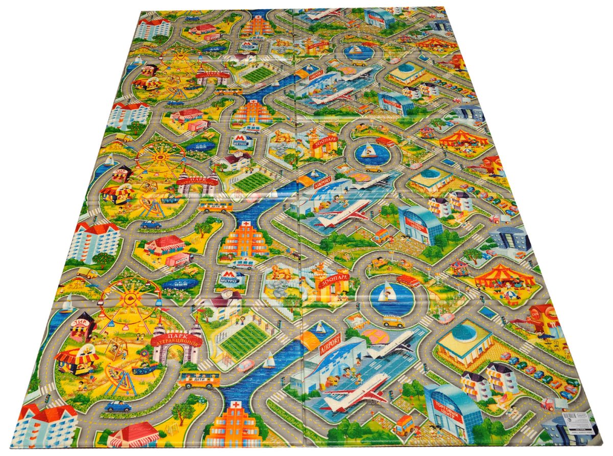 Детский ковер «дороги» (2,5x3.5 м)