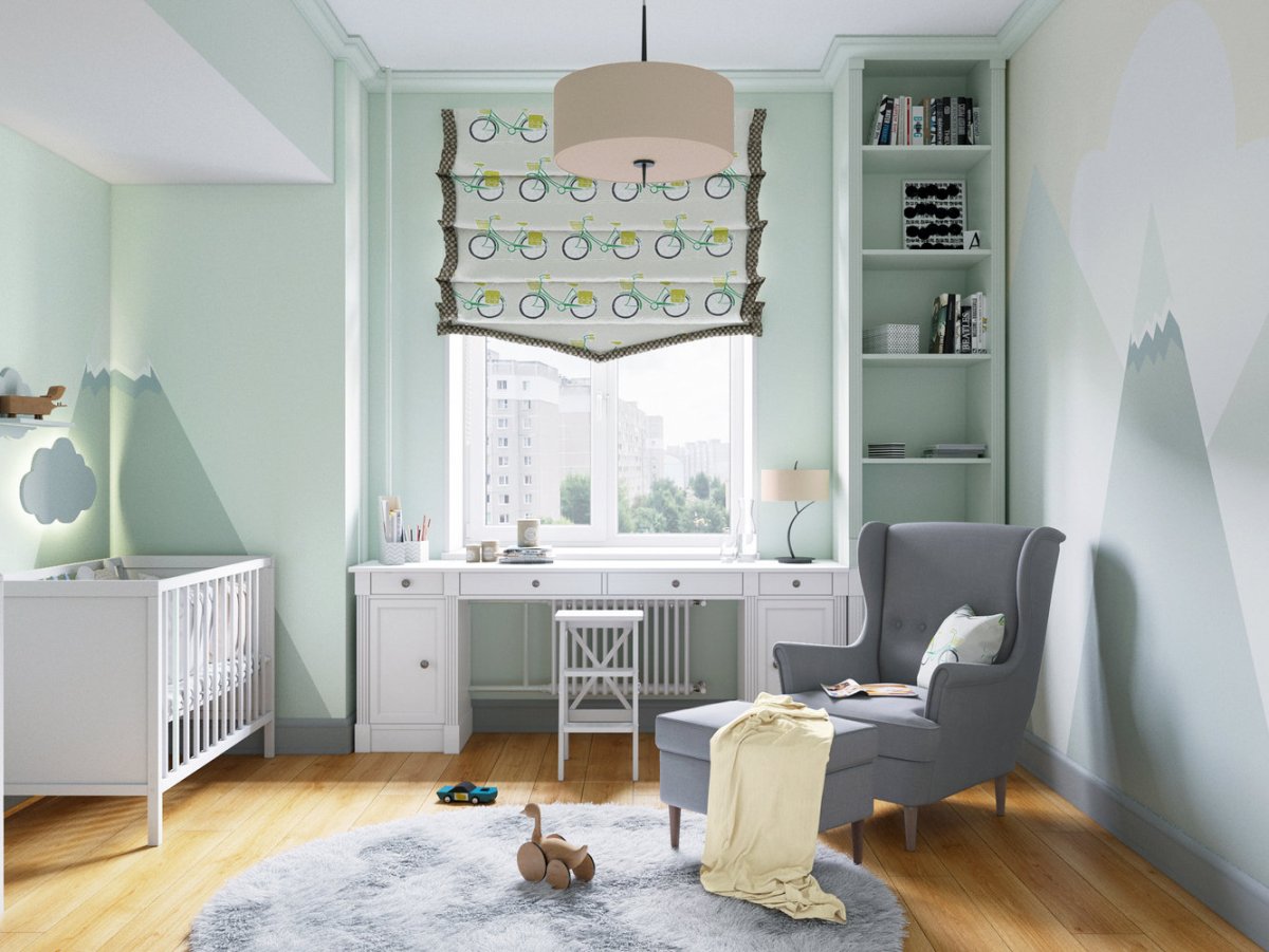 Комната подростка стол у окна