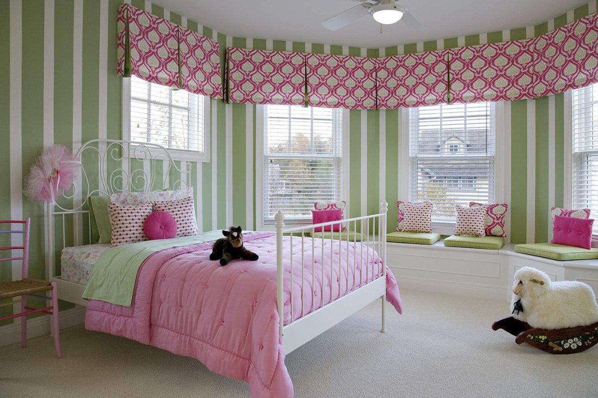 Шторы в детскую комнату девочке подростку короткие