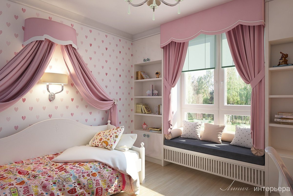 Детские комнаты для дев