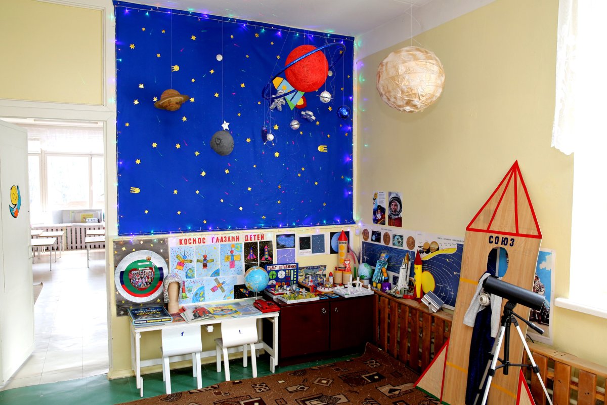 Современные комнаты космоса в ДОУ