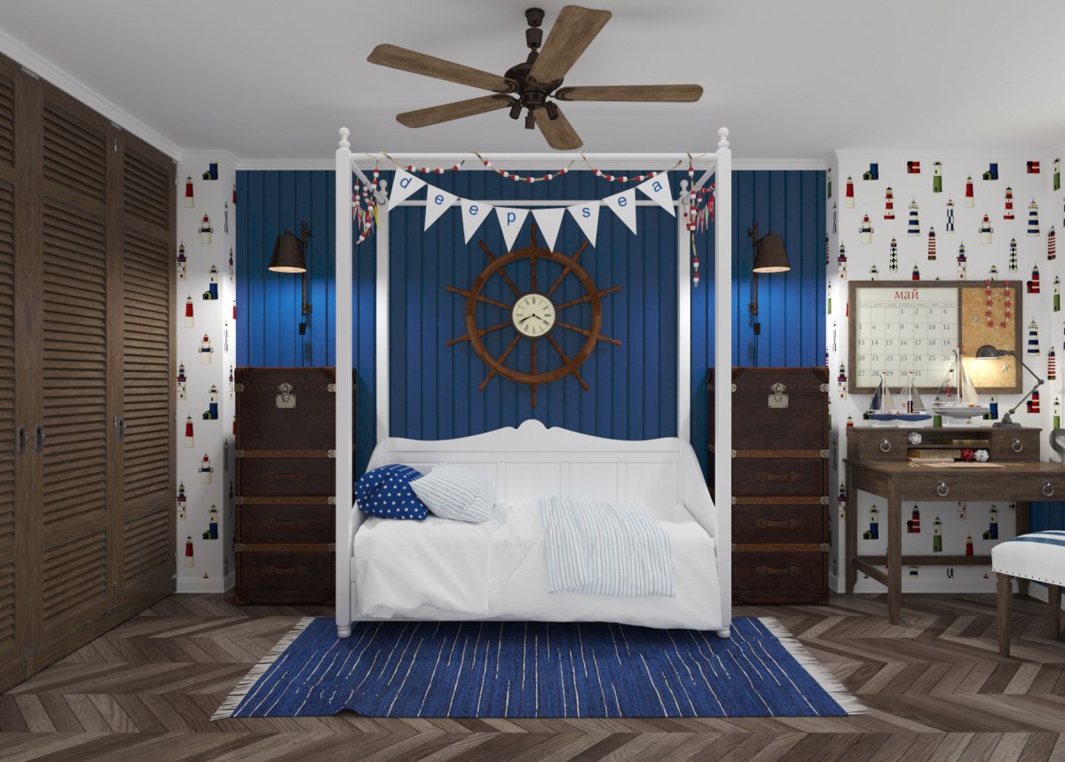 Детская в морском стиле