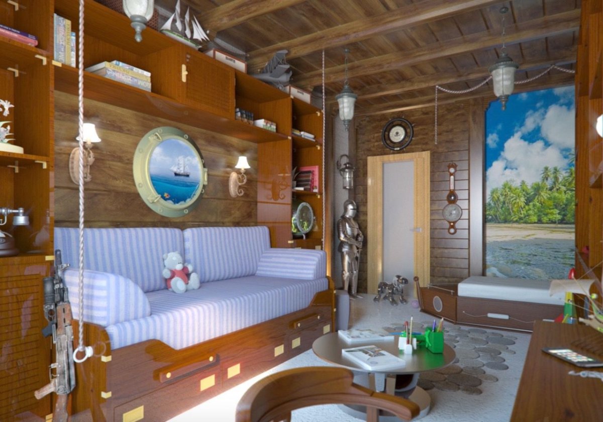 Морской стиль в интерьере