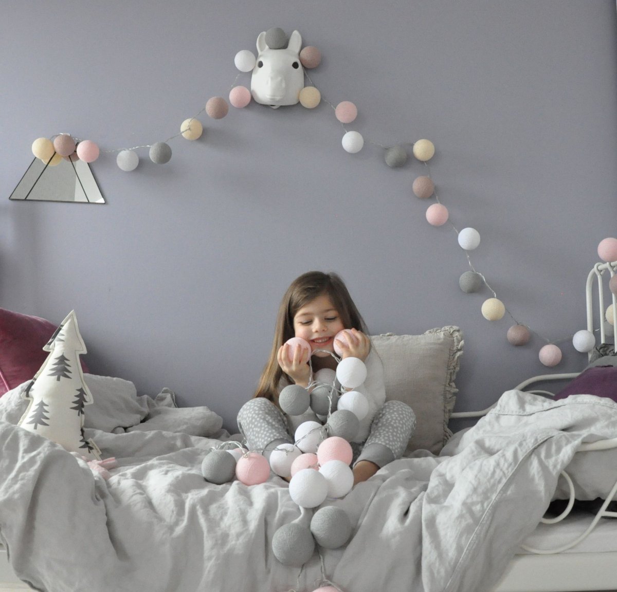 Гирлянда в интерьере детской