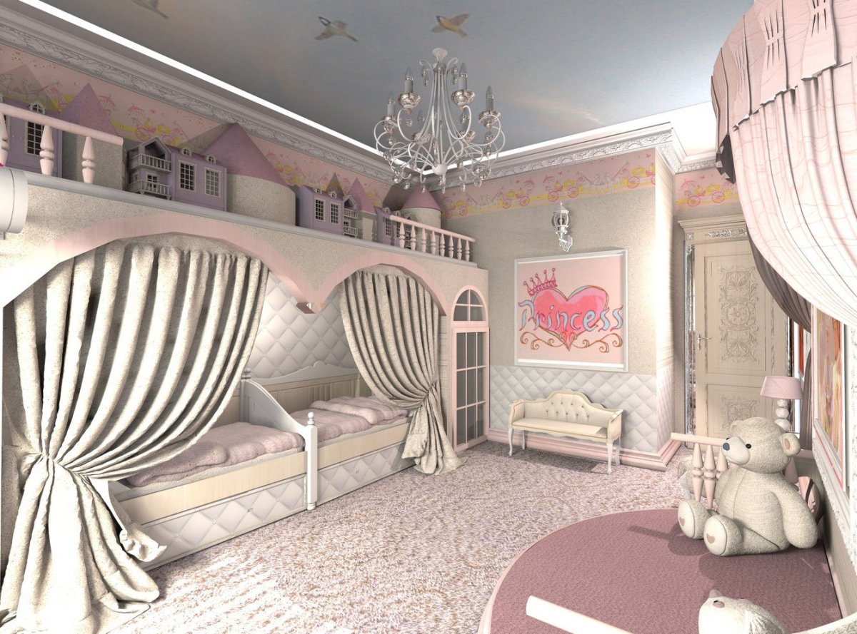 Детская комната для маленькой принцессы