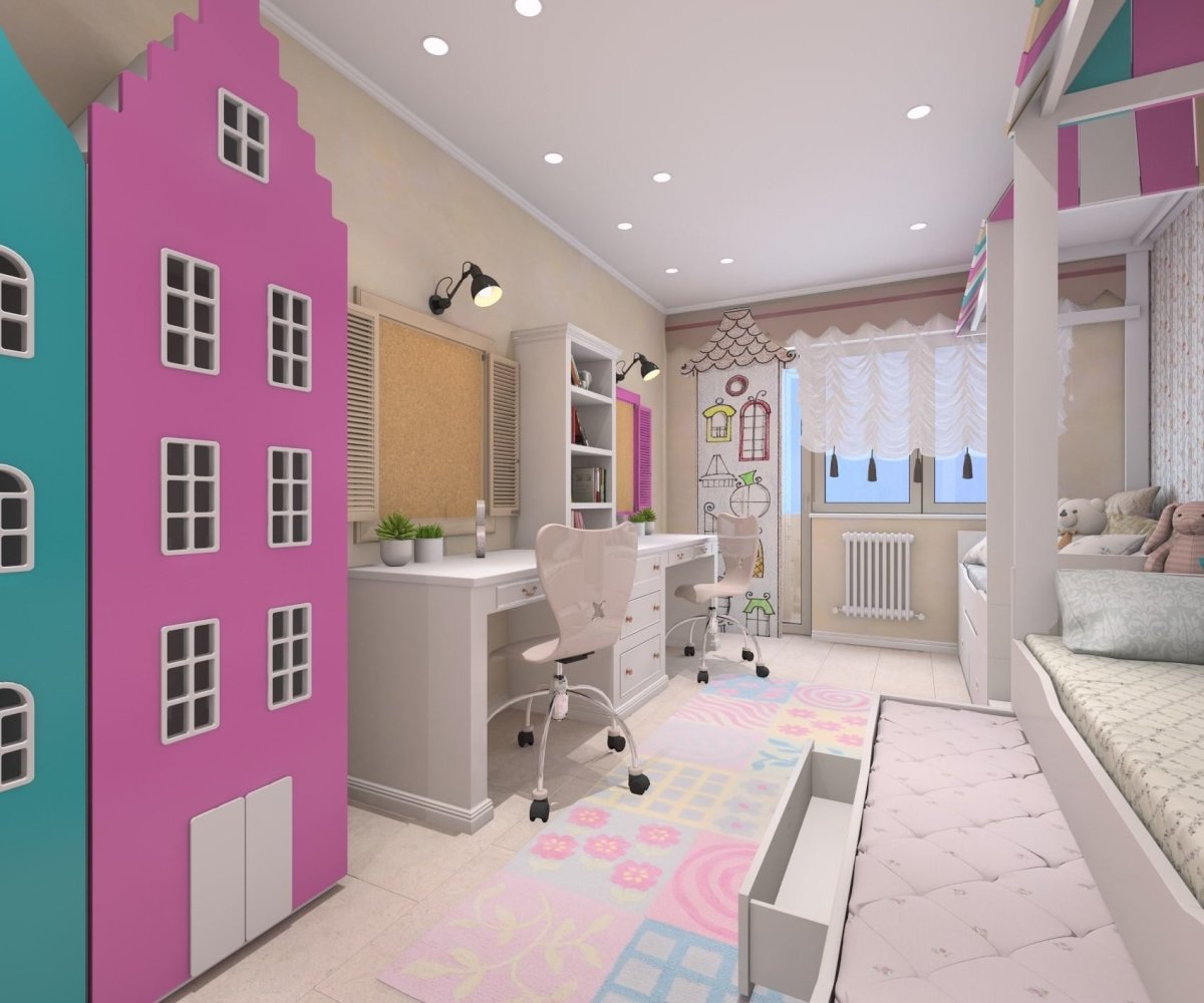 Детские комнаты для девочек